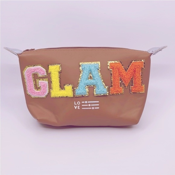 Chic Chenille Letter‎ Cosmetic Pouch for Women On-The-Go! - Picture 1 of 9